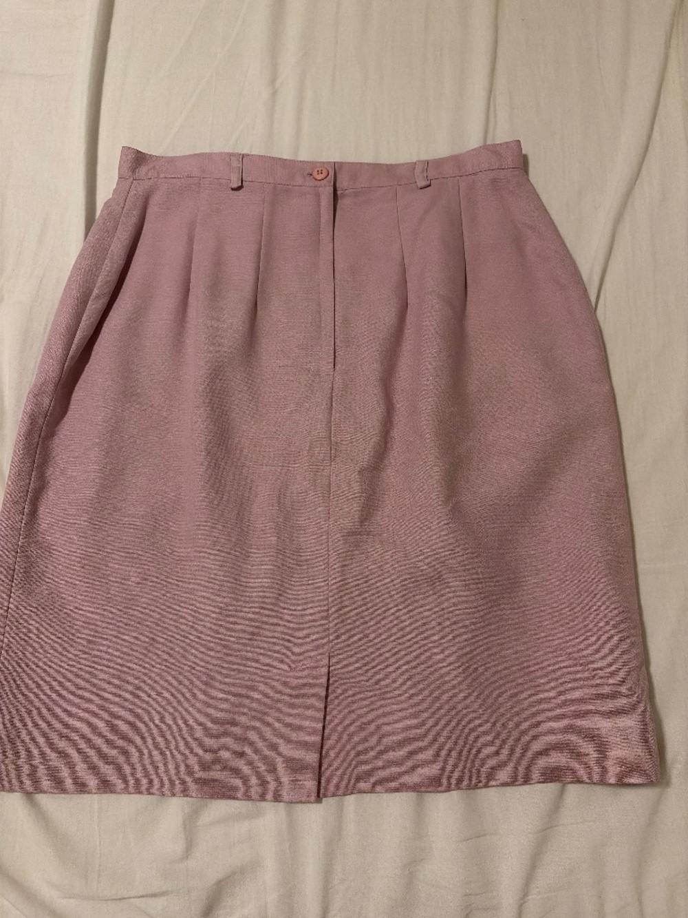 Vintage pink mauve pencil skirt